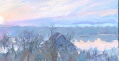 Oil painting Forest Nature Landscape  Osnach Olesia