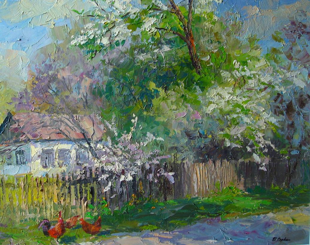 Oil painting Flowering garden / Serdyuk Boris Petrovich