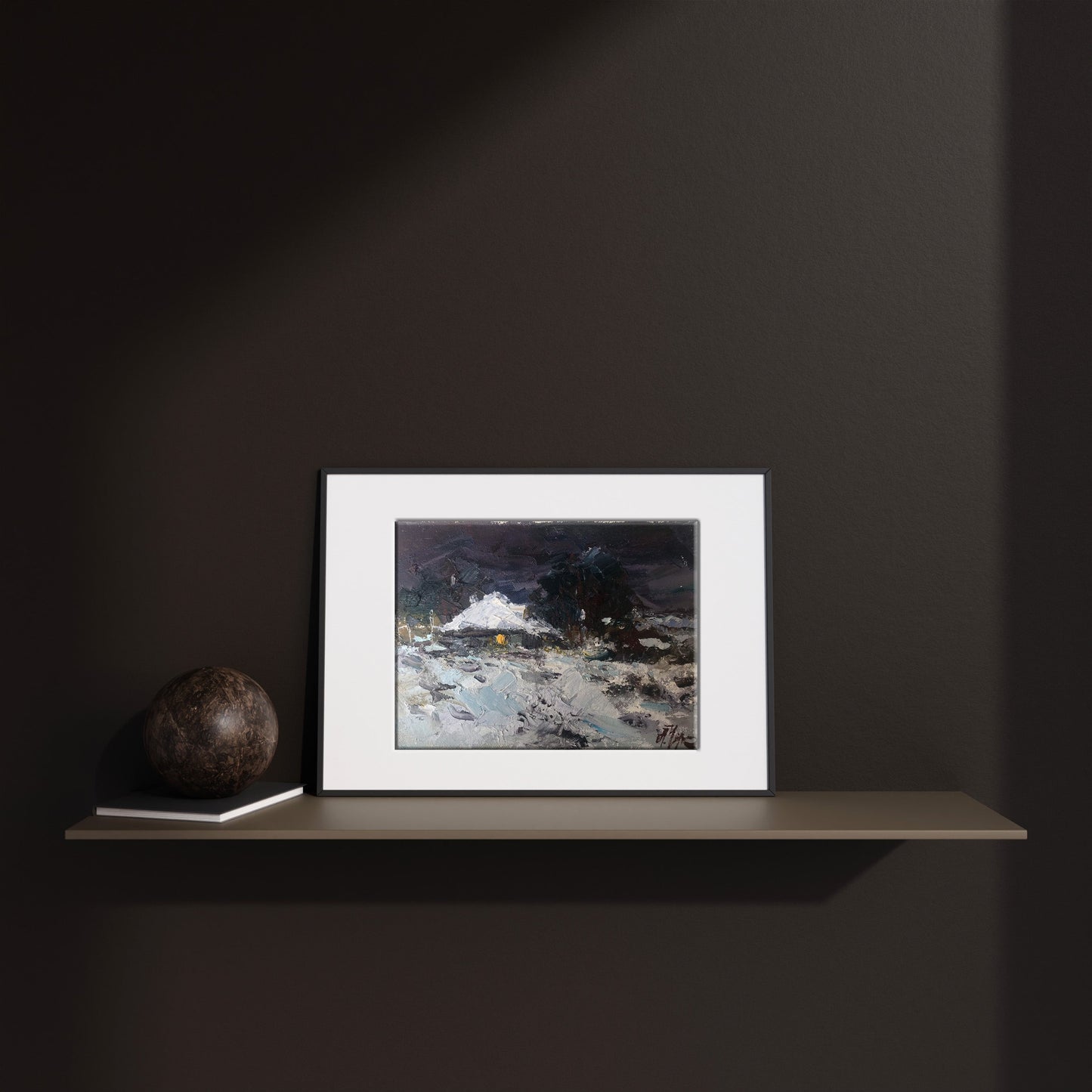 Oil painting Lonely house