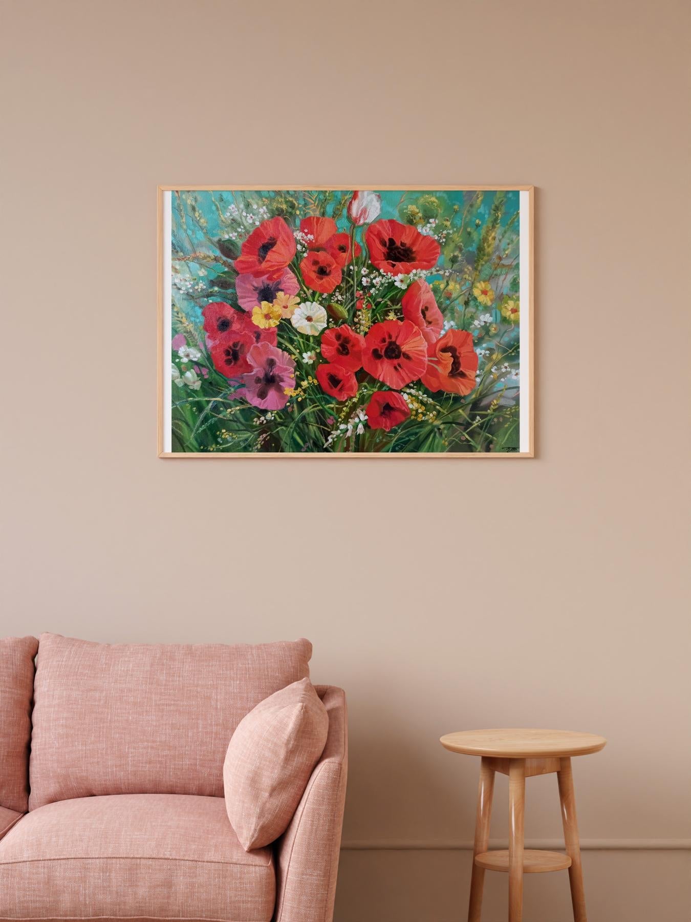 Oil painting Poppies Anatoly Borisovich Tarabanov