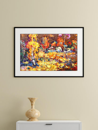 Village landscape Art 