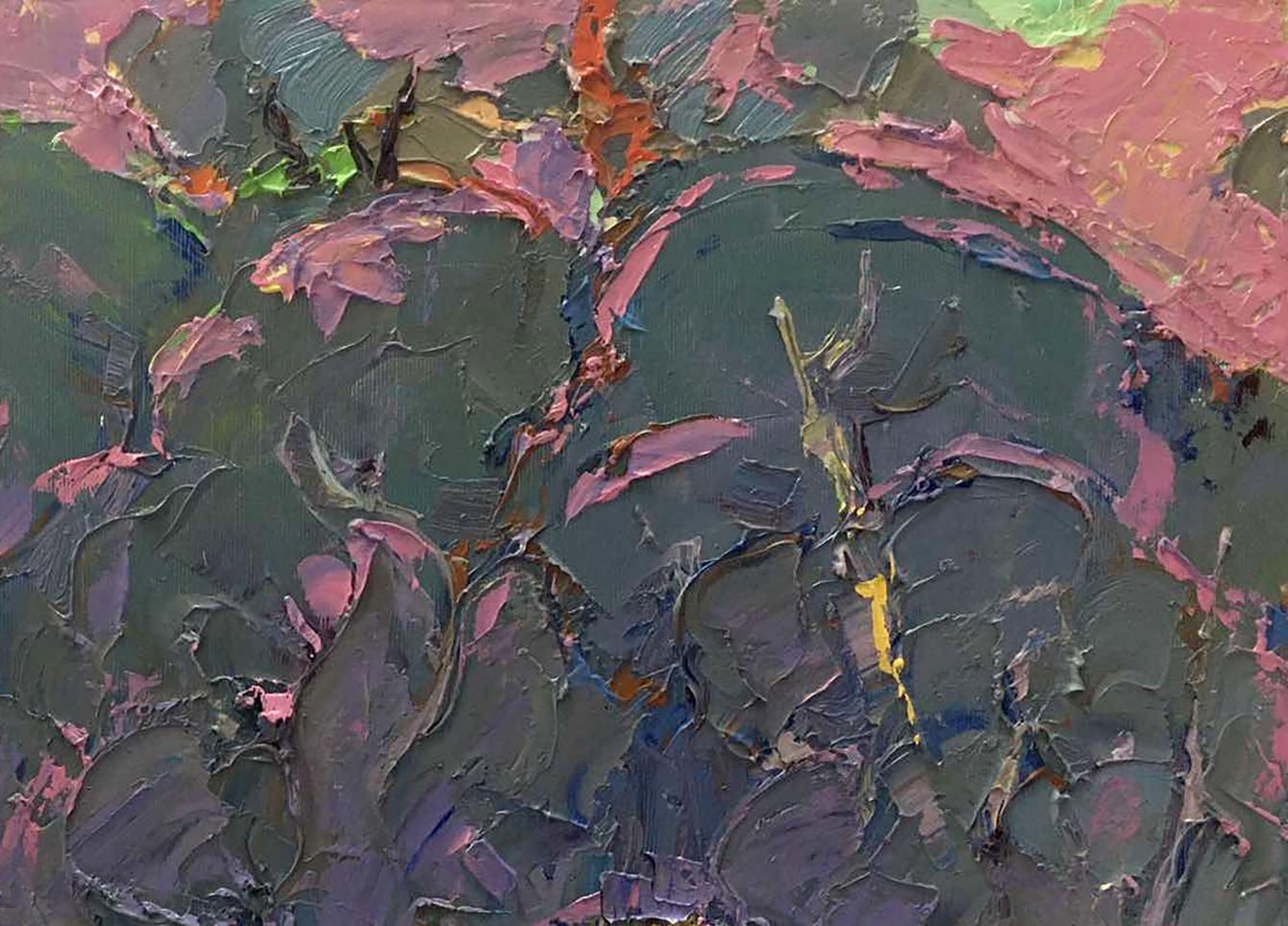 Oil Painting Nature Landscape Village landscape Art 