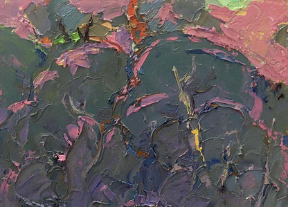 Oil Painting Nature Landscape Village landscape Art 