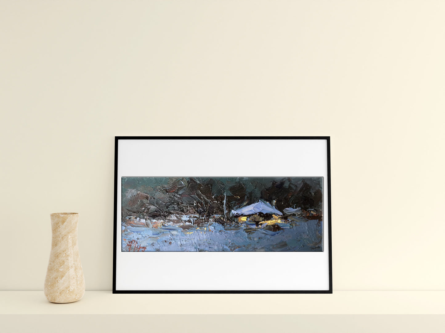 Oil painting Winter 