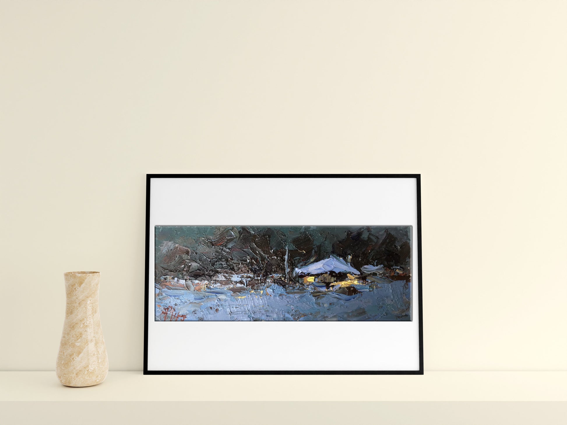 Oil painting Winter 