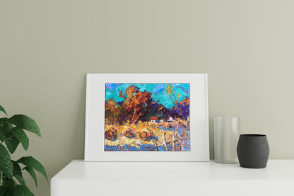 Village landscape Art 