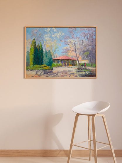 oil painting Spring in the park Serdyuk Boris Petrovich