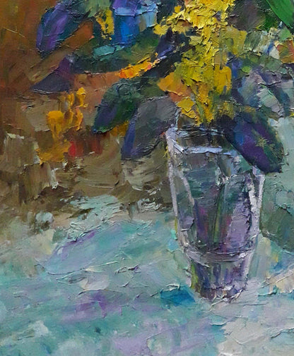 Oil painting Pink roses Serdyuk Boris Petrovich