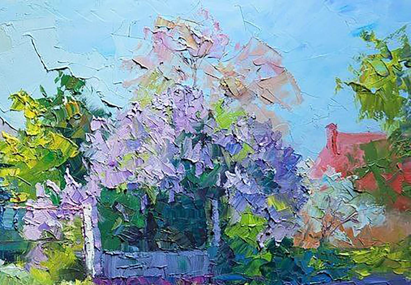 Oil painting A day in May Serdyuk Boris Petrovich