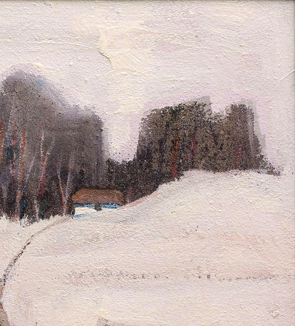 Oil painting Abstract spring Village Mazur Vladimir