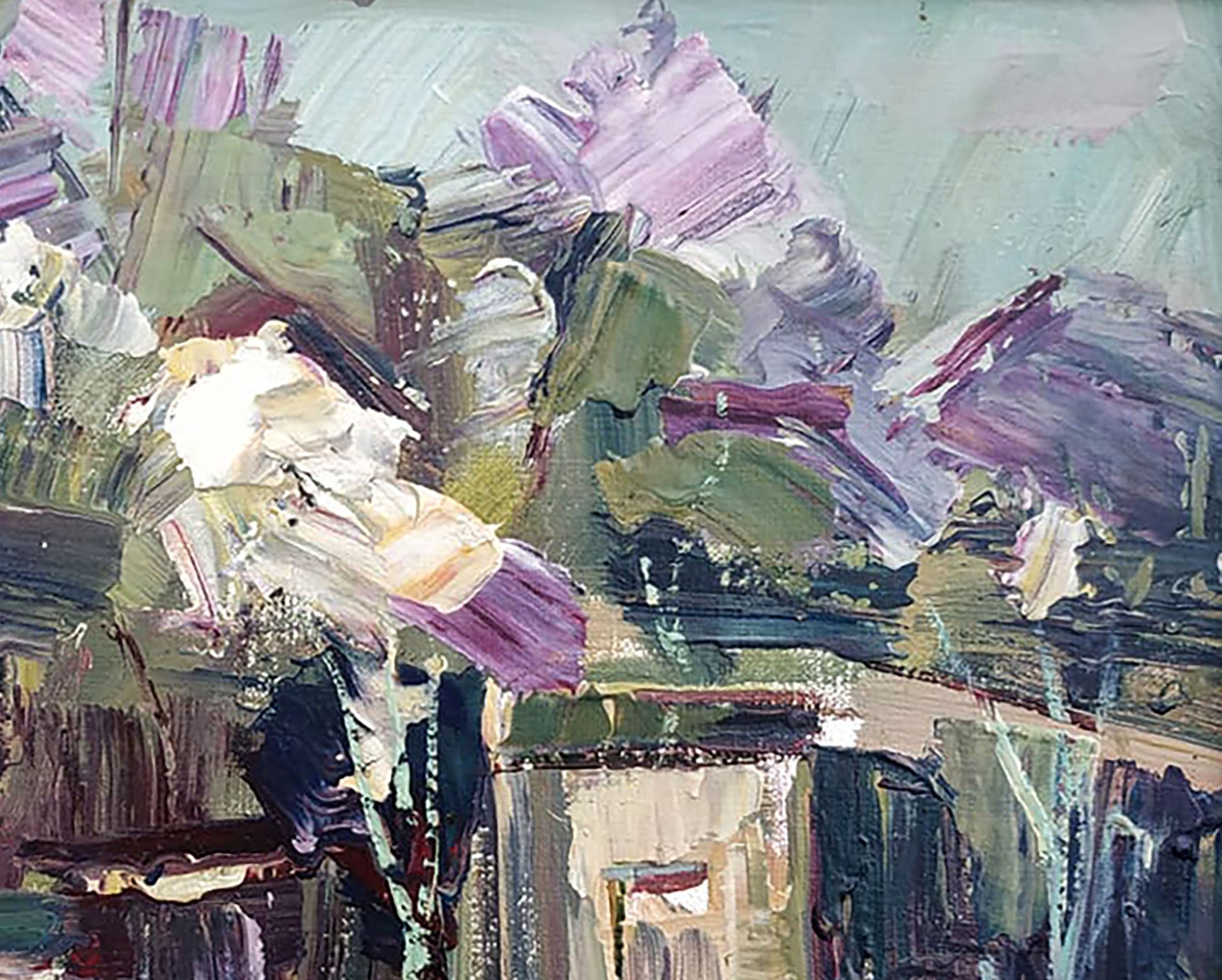 Oil painting Rural landscape Mazur Vladimir