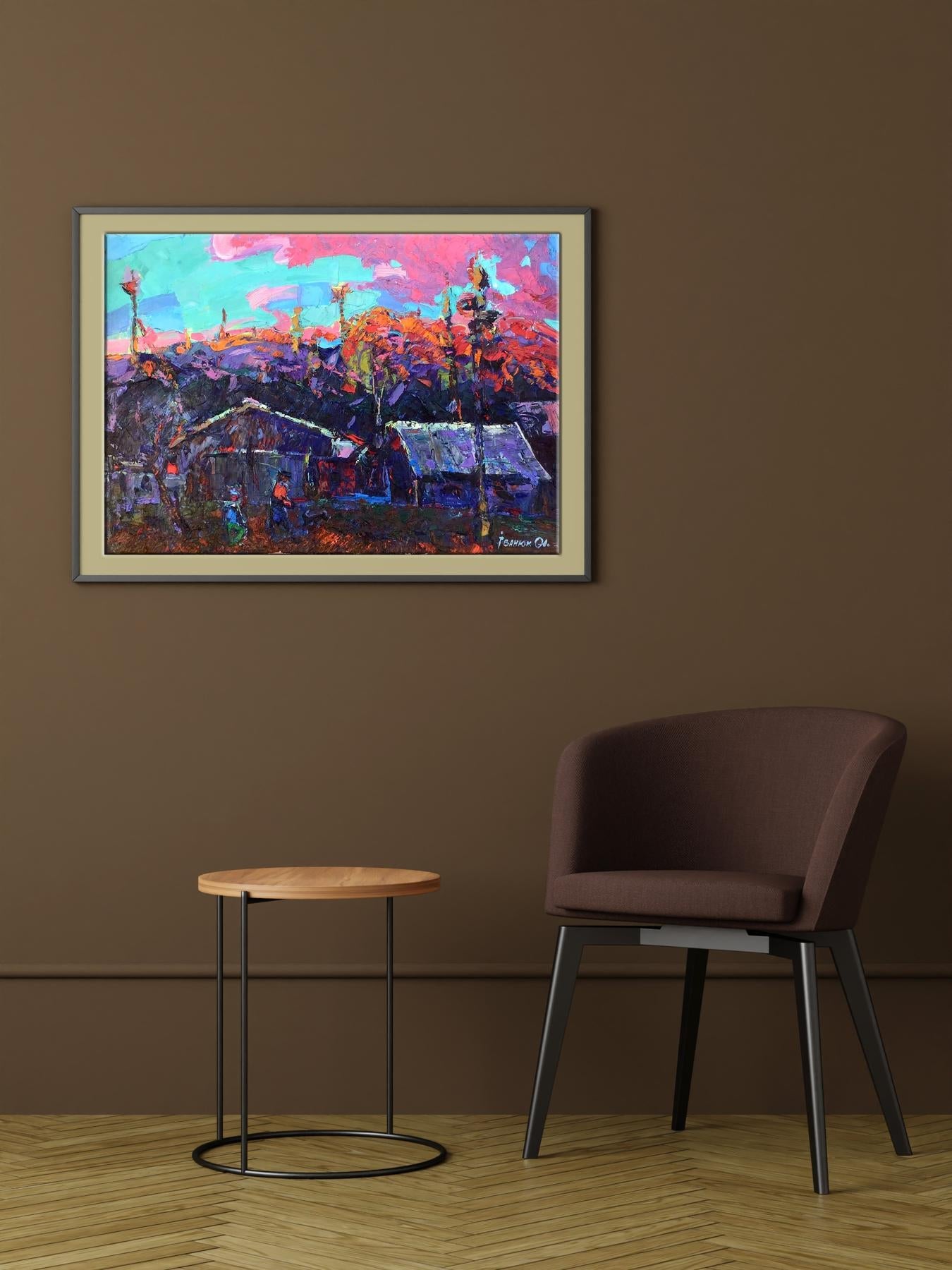 Evening rural landscape