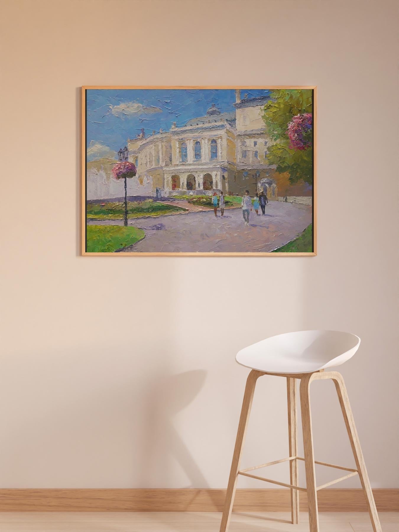 Oil painting Odessa Opera and Ballet Theater Serdyuk Boris Petrovich