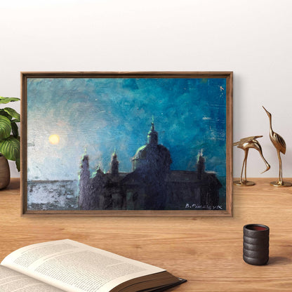 Oil painting Shining moon Valentina Simashchuk