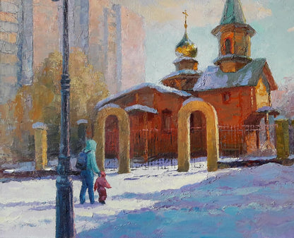 Oil painting Winter day Serdyuk Boris Petrovich №SERB 557