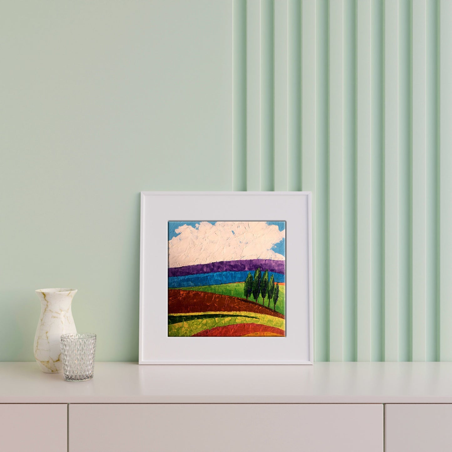 Oil painting Lonely trees in the fields Zadorozhnya V. V.