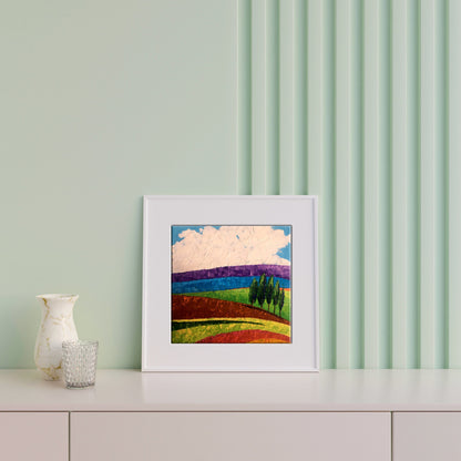 Oil painting Lonely trees in the fields Zadorozhnya V. V.