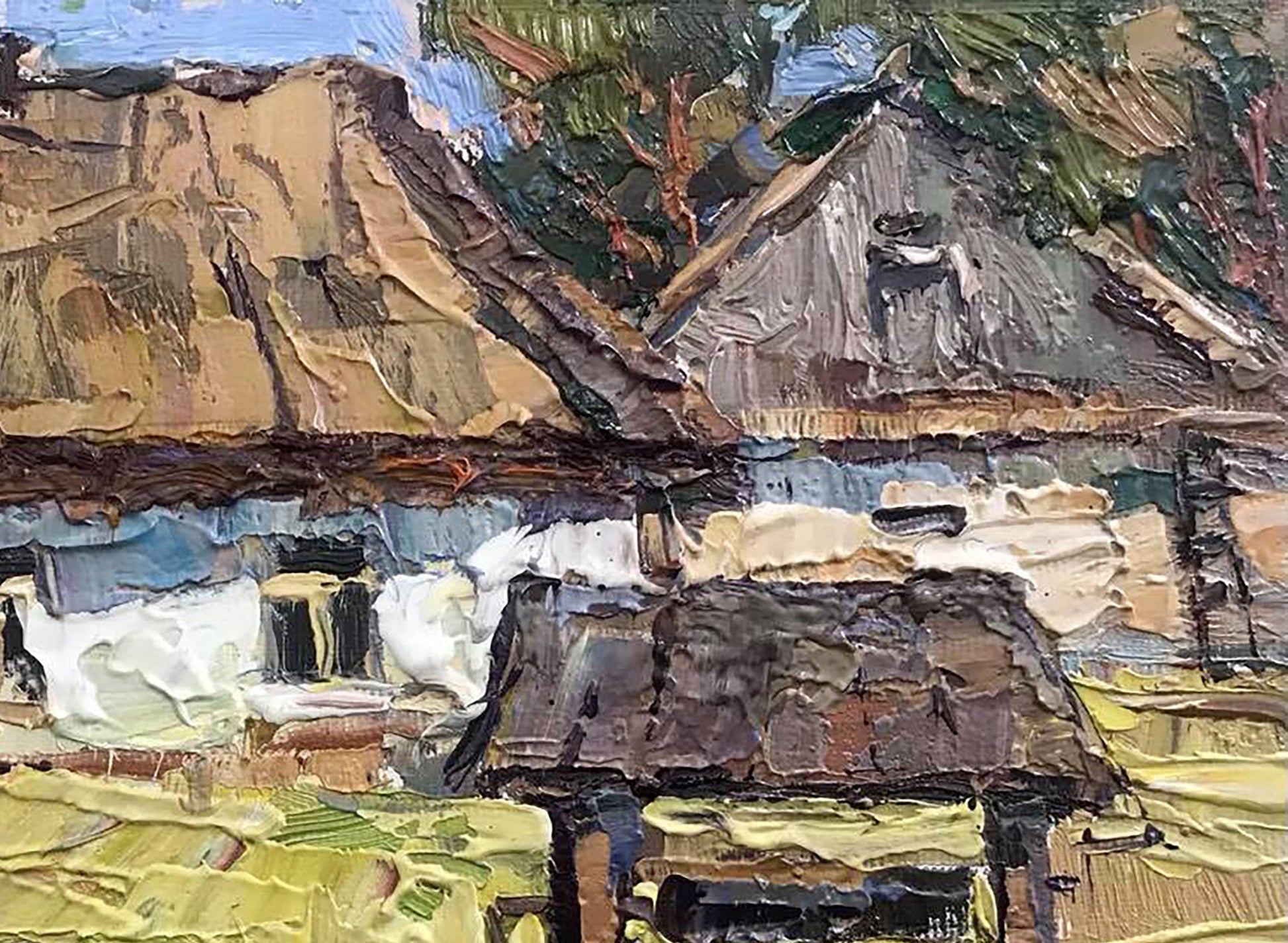 Village landscape Art 