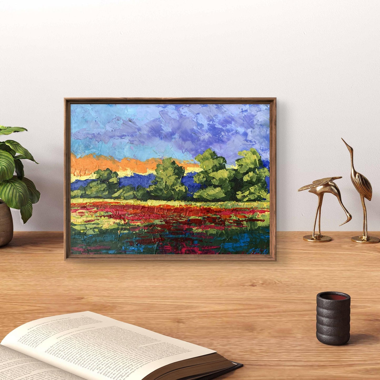 Oil painting Orange glow V. Zadorozhnya