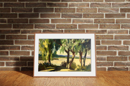 Oil painting Near the river Svetlana Gramm