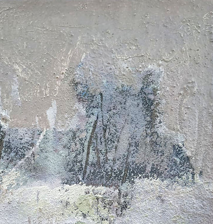 Abstract oil painting Winter Forest landscape Mazur Vladimir