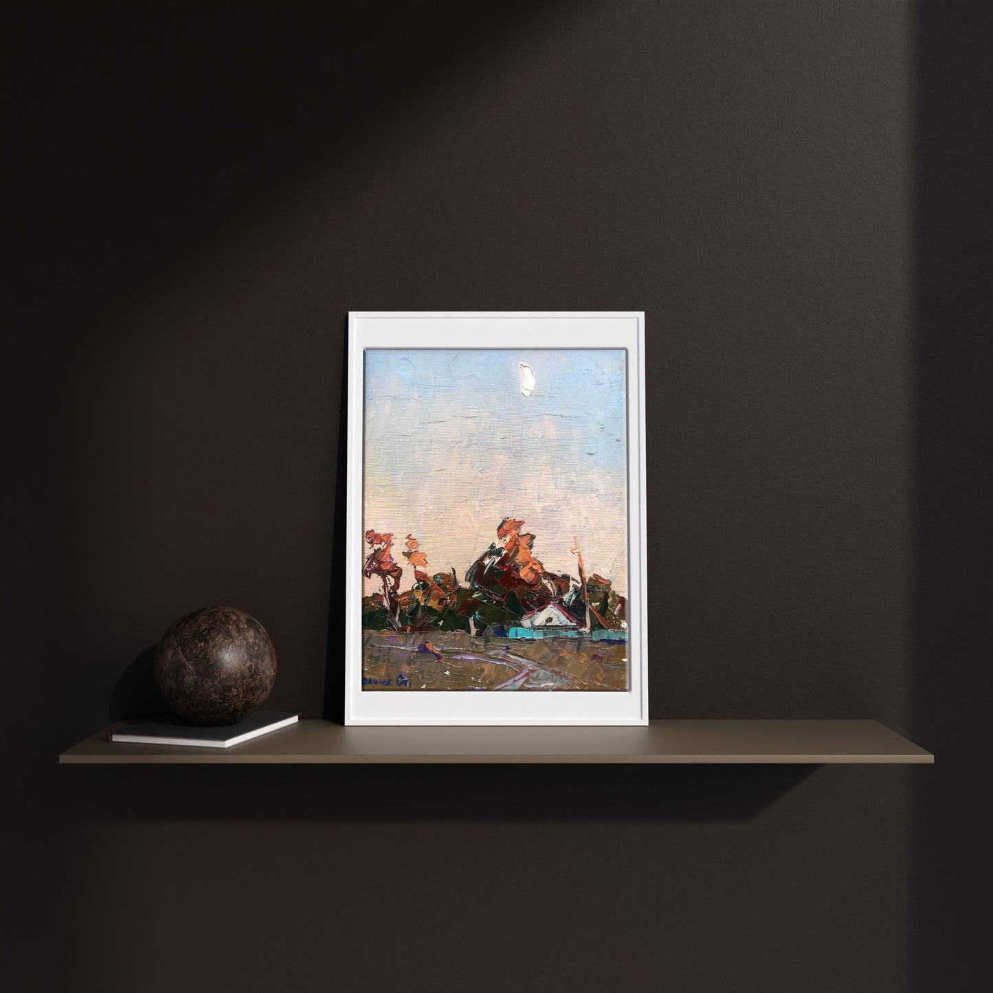 Oil painting Twilight Colors Over the Countryside Alex Ivanyuk