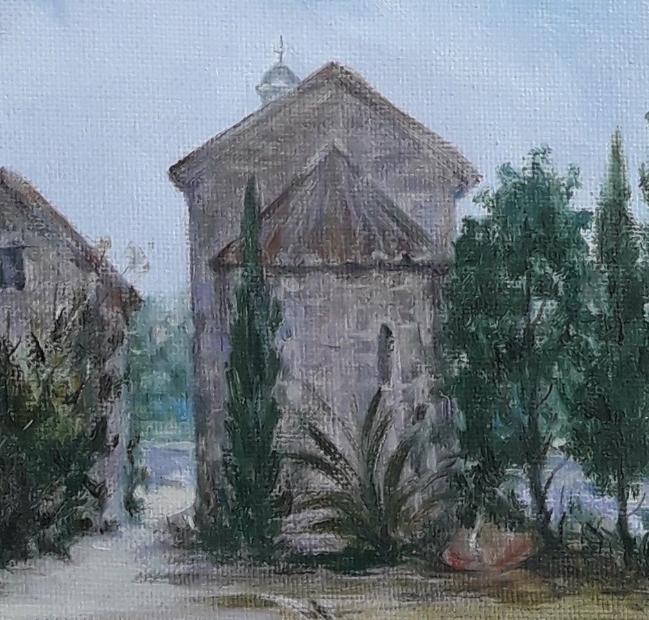 Oil painting Korcula (Croatia) Korkishko Vasily