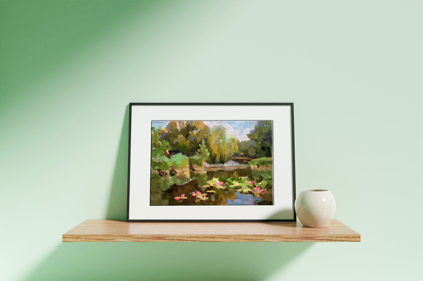 Oil painting Botanical Garden Batrakov Vladimir Grigorievich