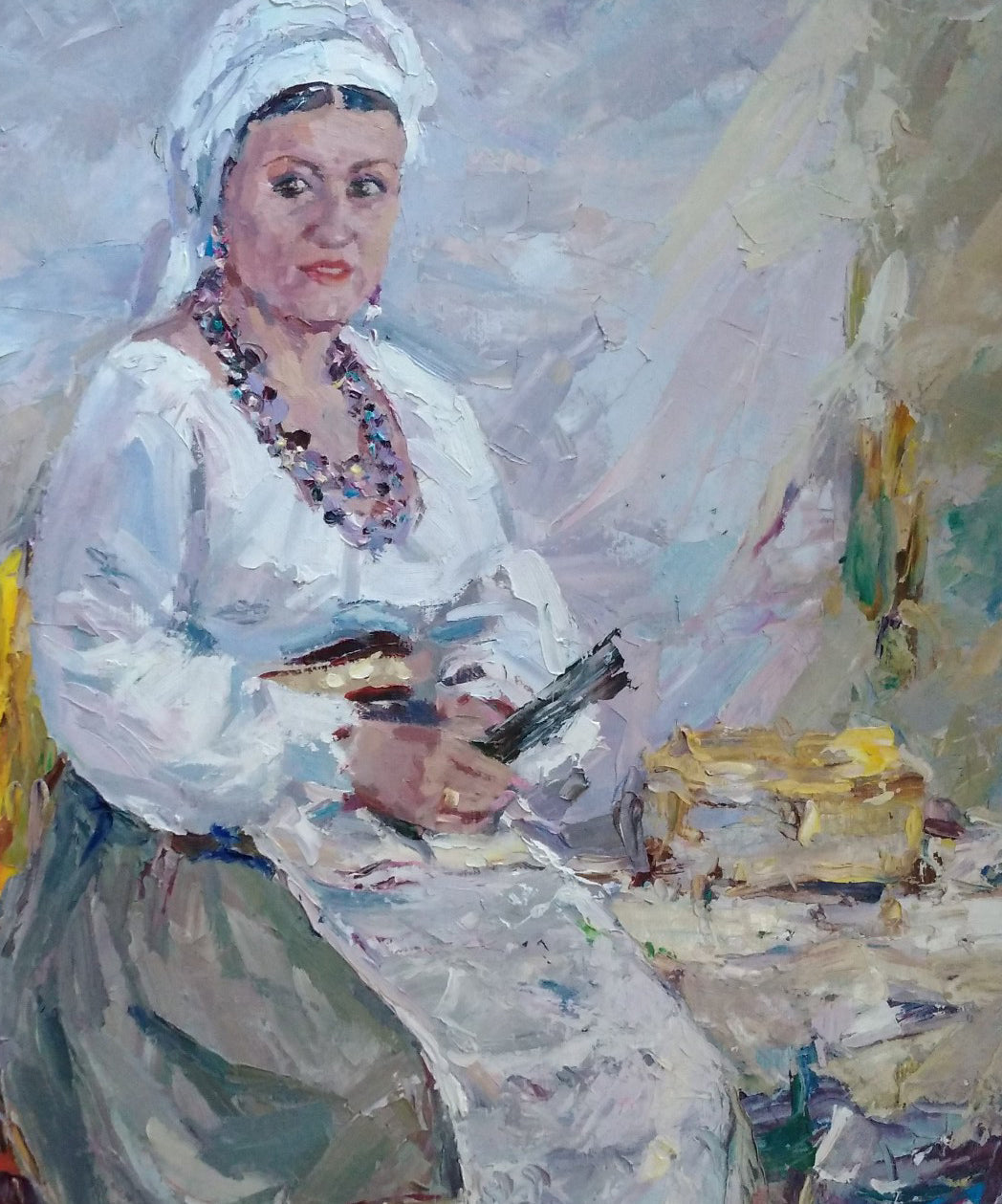 Oil painting Woman portrait