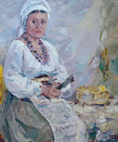 Oil painting Woman portrait