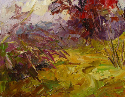 Oil painting Red bush Serdyuk Boris Petrovich