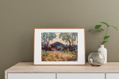 Oil painting  trees 