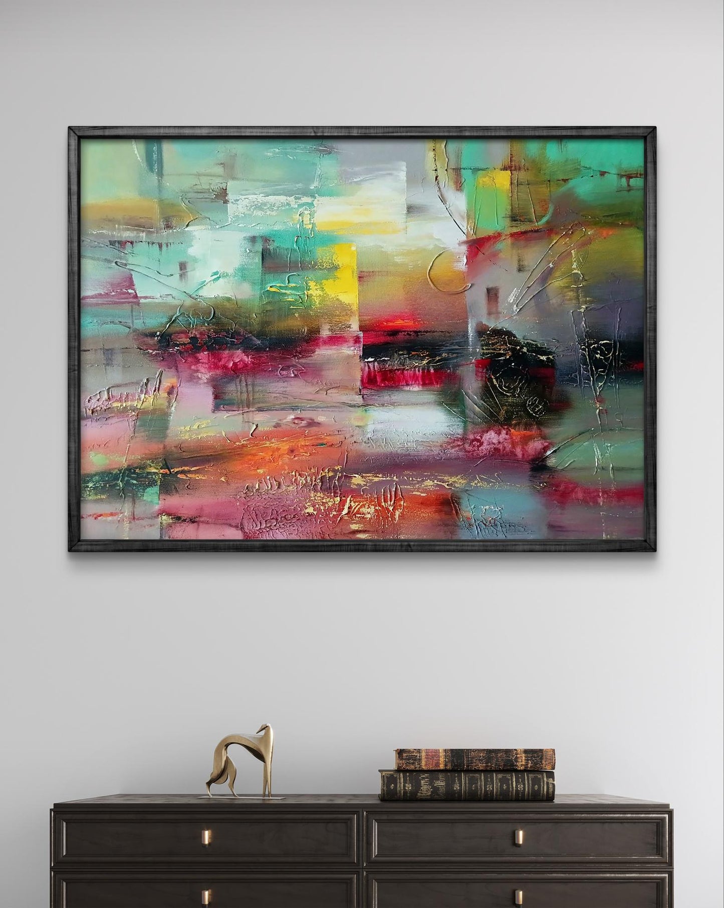 Abstract oil painting Evening Anatoly Tarabanov