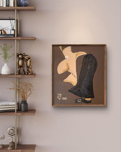 Oil painting Black suits you Oleksandr Gukalov