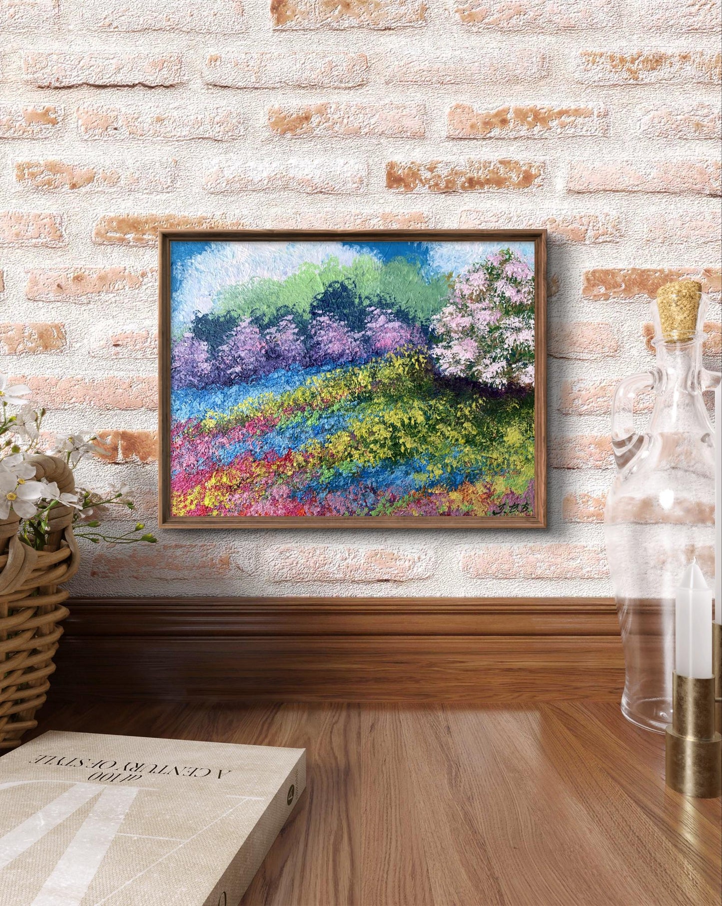 Oil painting Flower meadows V. Zadorozhnya