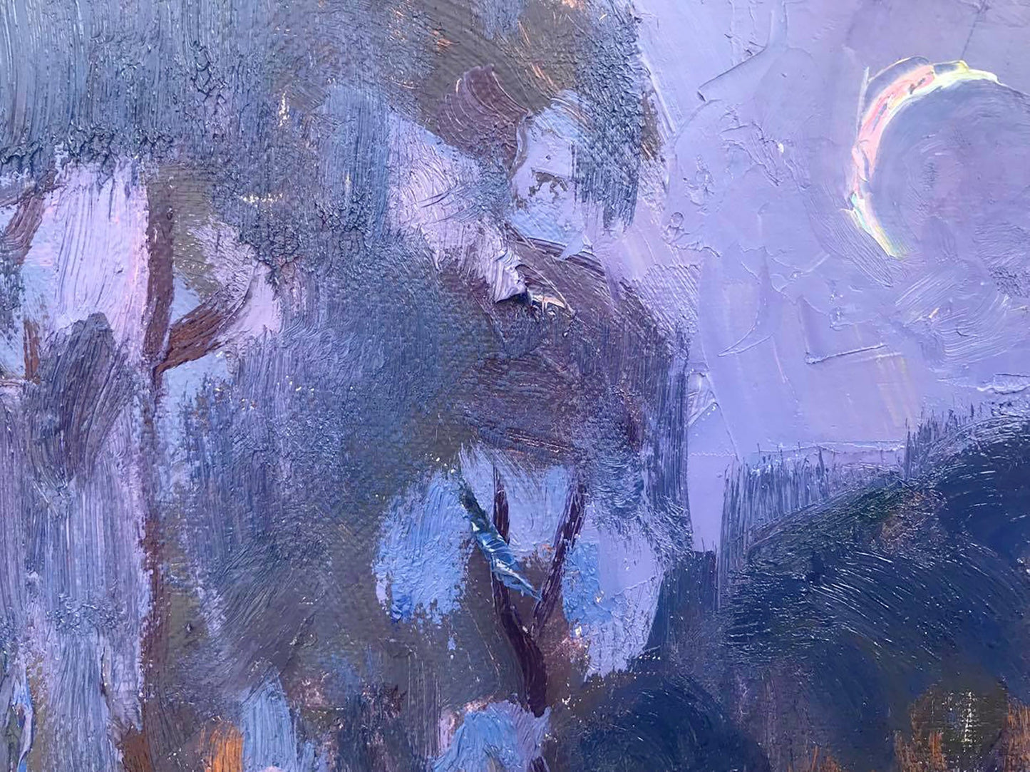 Oil Painting Nature Landscape Village landscape Art 