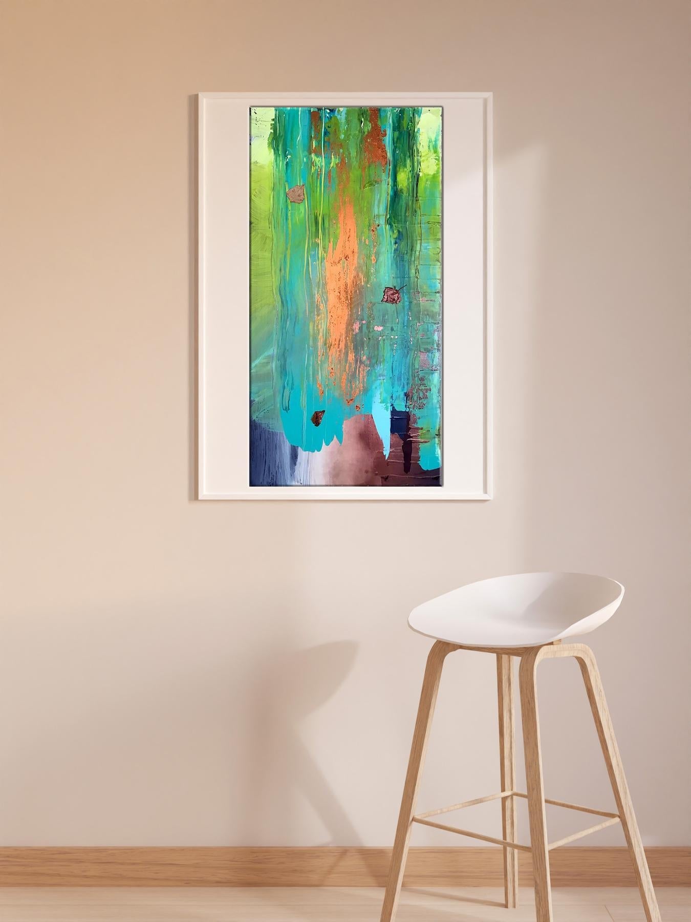 Acrylic painting Leaves Olga Melezhik