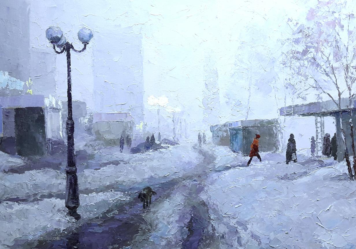 The fog captured in oils by Boris Petrovich Serdyuk