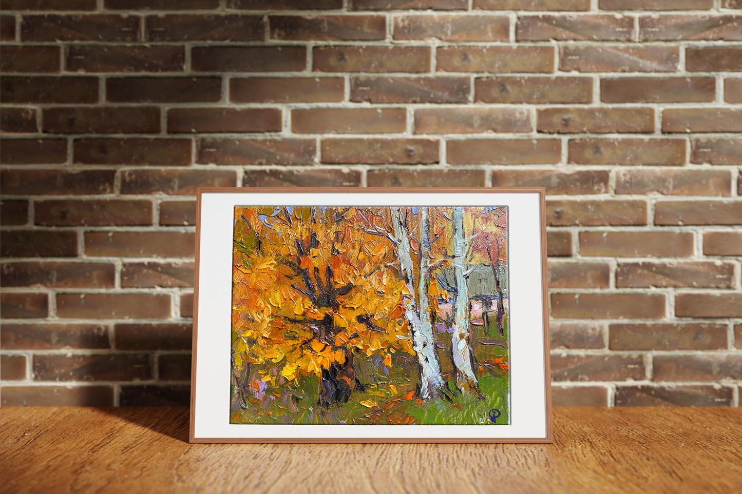 Oil painting Autumn gold Oksana Ivanyuk