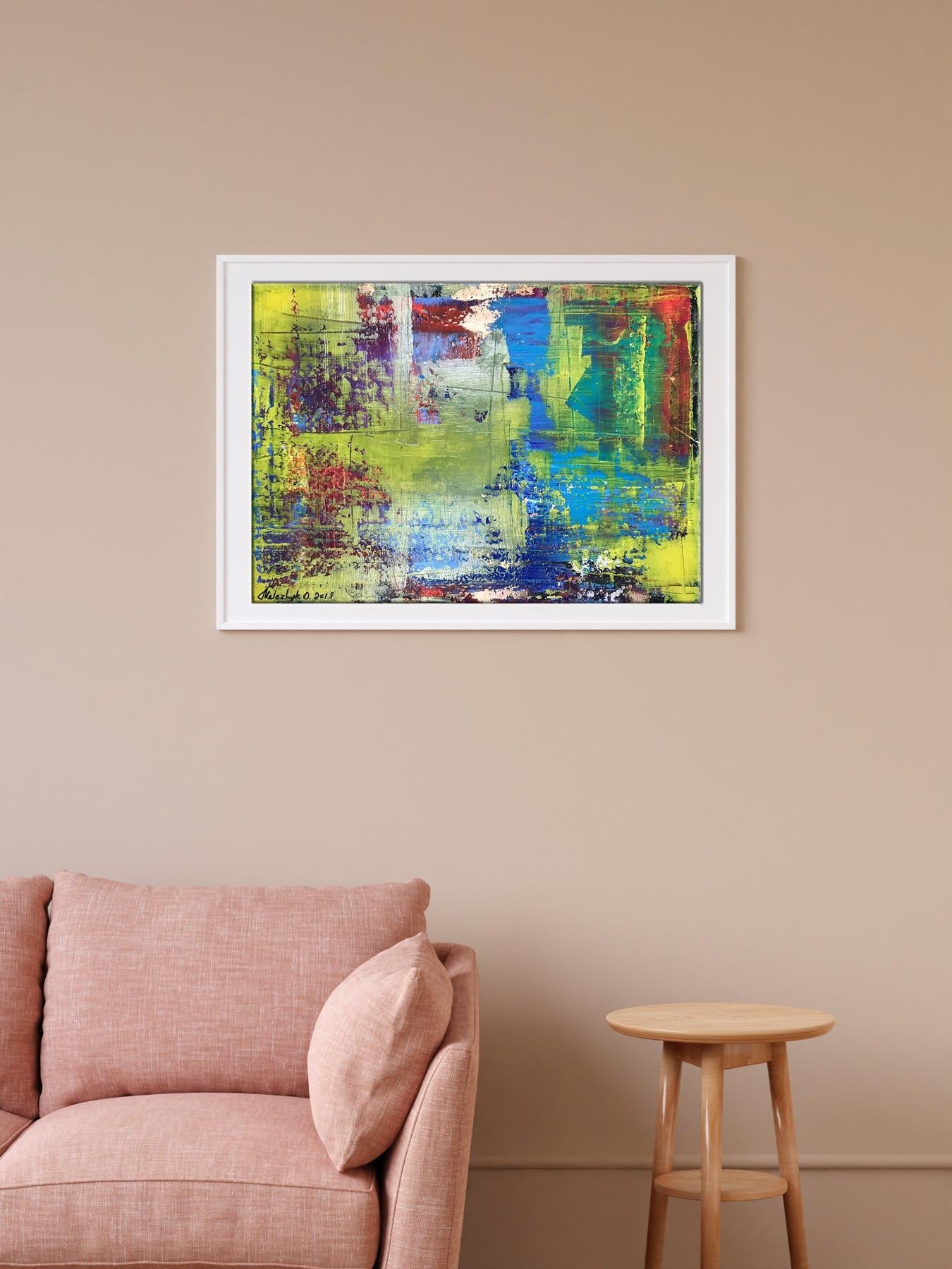 Acrylic painting Tender summer Olga Melezhik