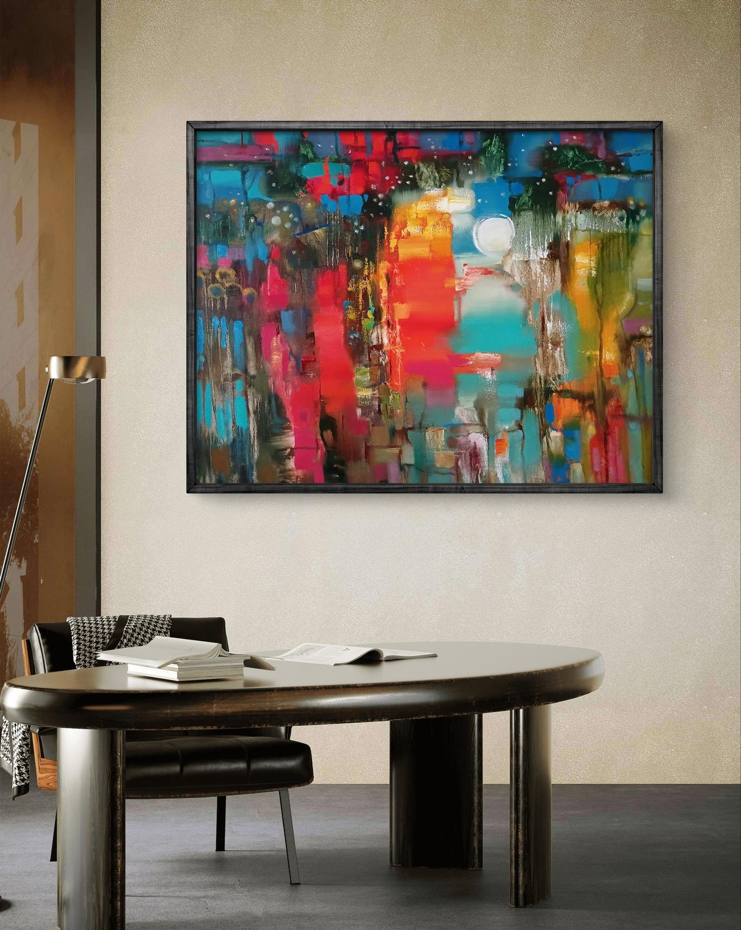 Abstract oil painting Cantata Anatoly Tarabanov