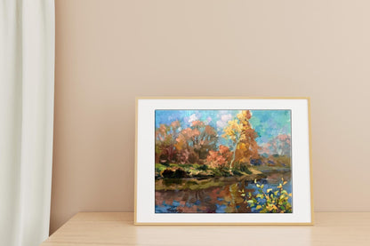 Oil painting In October Batrakov Vladimir Grigorievich