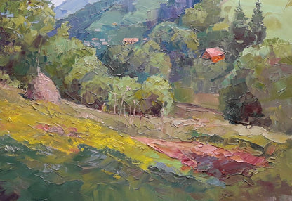 Oil painting Mountain expanses Serdyuk Boris Petrovich