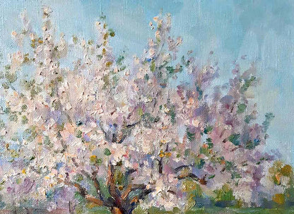 Oil Painting Spring Nature Landscape 