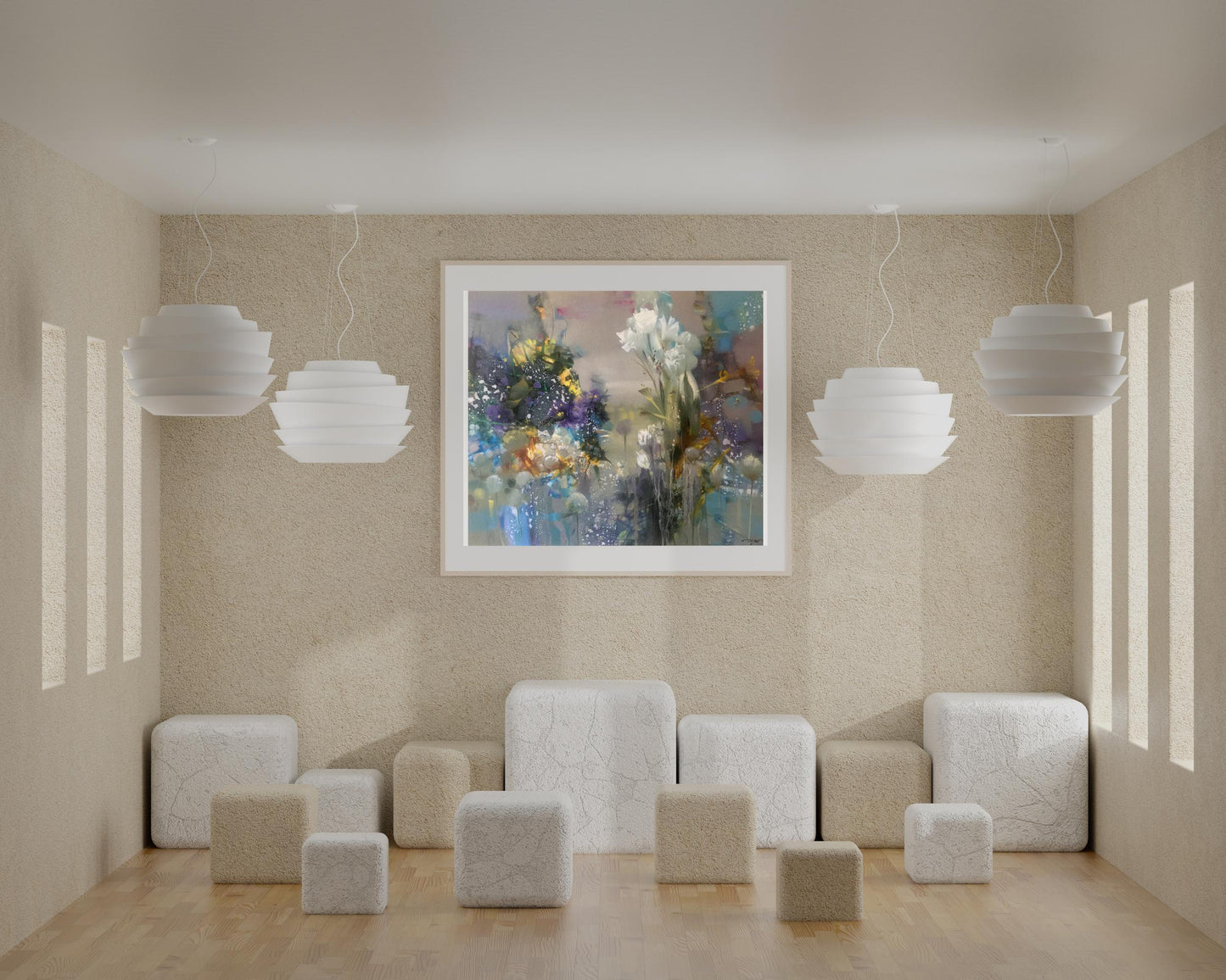 Abstract oil painting Flowers Anatoly Tarabanov