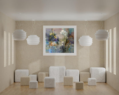 Abstract oil painting Flowers Anatoly Tarabanov