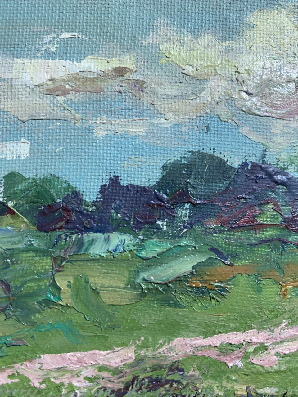 Oil portrayal of a summer windy day by Alexander Cherednichenko