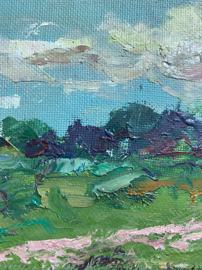 Oil portrayal of a summer windy day by Alexander Cherednichenko