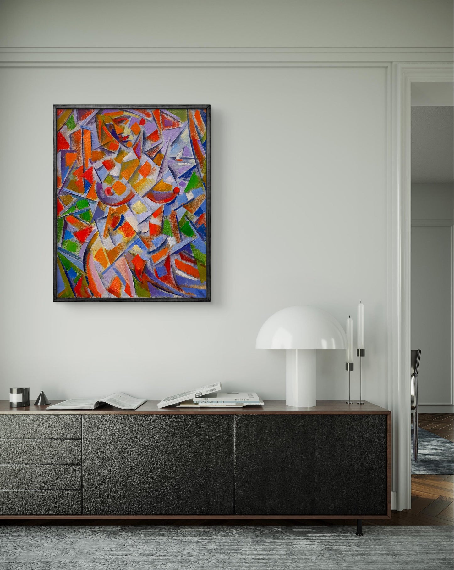 Abstract oil painting Fragmented Beauty Peter Dobrev