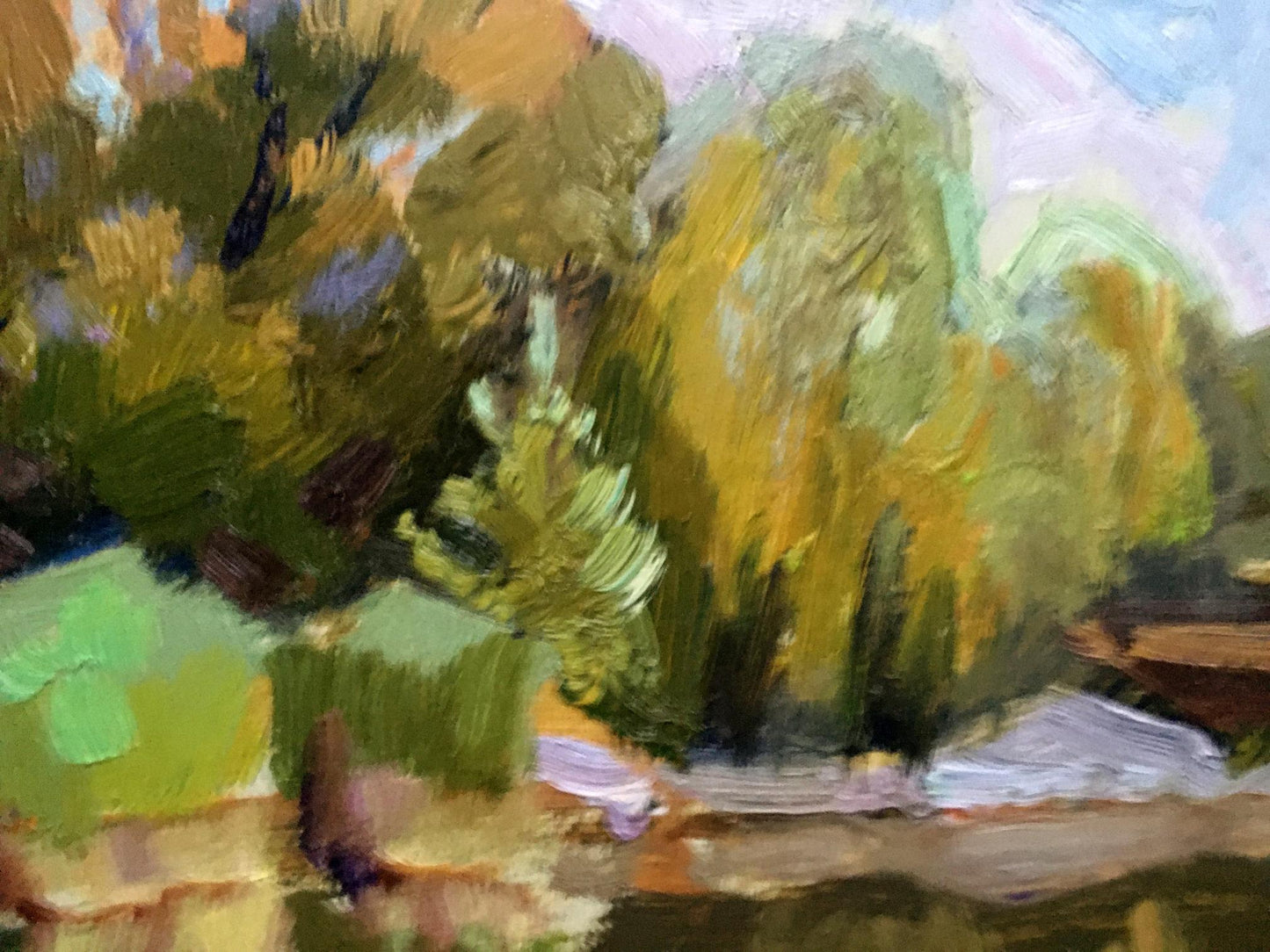 Oil painting Botanical Garden Batrakov Vladimir Grigorievich